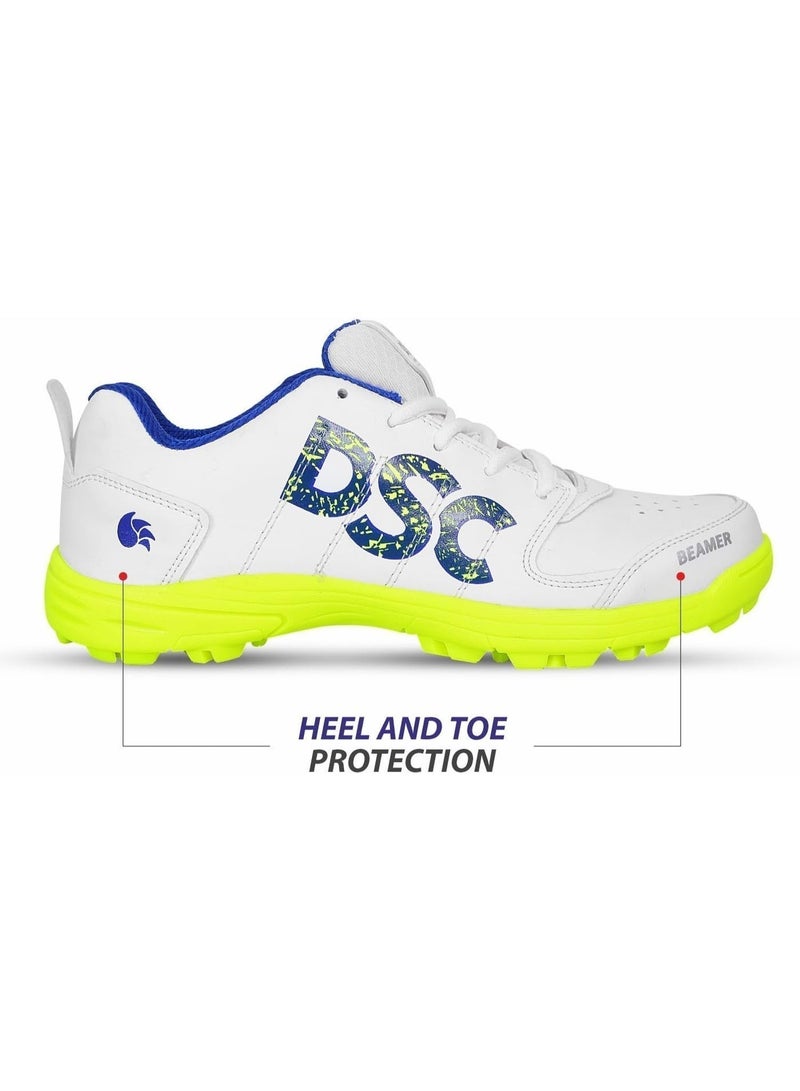 دي أس سي حذاء الكريكيت DSC Beamer للرجال والأولاد | أحذية كريكيت رياضية احترافية مصنوعة من البولي فينيل كلوريد (PVC)، مع شبكة قابلة للتهوية، وقبضة فائقة، وأداء طويل الأمد - Image 4